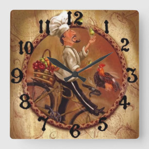 Kitchen Square Wall Clock