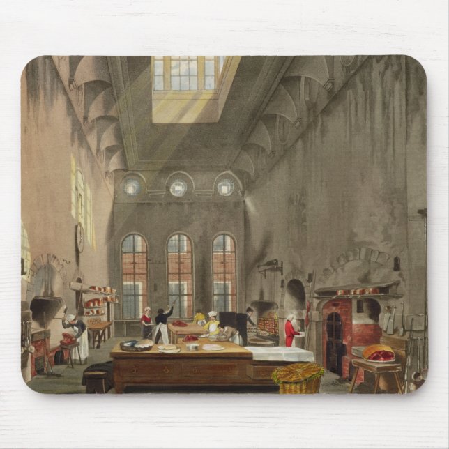 Kitchen, St. James's Palace, engraved by William J Mouse Pad (Front)