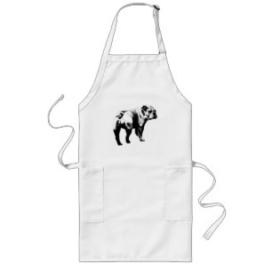 Kitchen Stance, Calm Bulldog Long Apron
