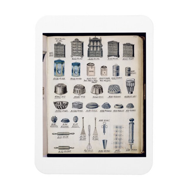 Kitchen storage and utensils from a trade catalogu magnet (Vertical)
