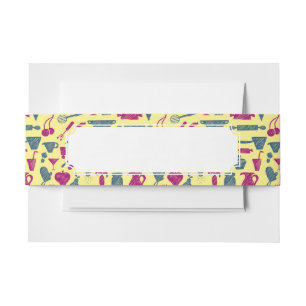 Kitchen supplies invitation belly band