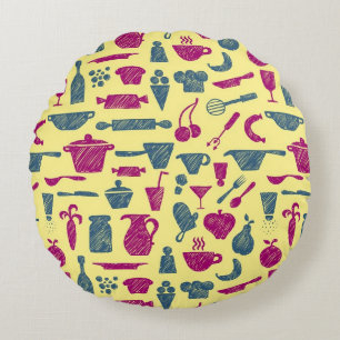 Kitchen supplies round cushion