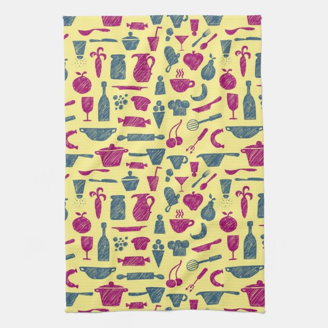 Kitchen supplies tea towel (Vertical)