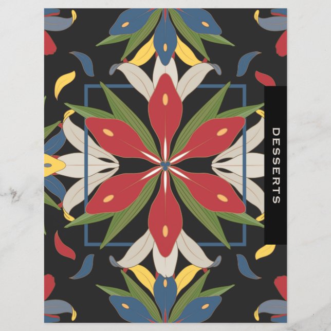 Kitchen Tile Recipe Chapter Divider | Desserts (Front)