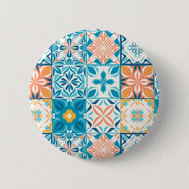 Kitchen tiles 6 cm round badge (Front)
