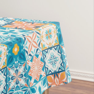 Kitchen tiles tablecloth