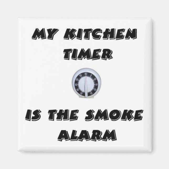 Kitchen Timer/Smoke Alarm Magnet (Front)