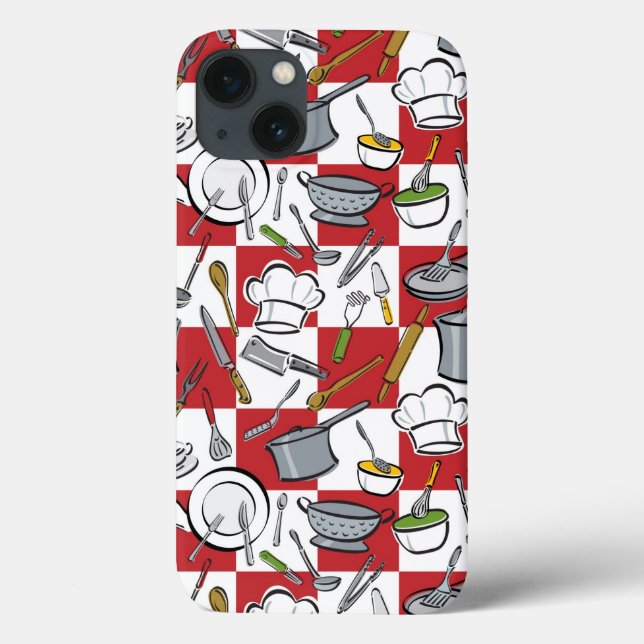 Kitchen Tools Check Case-Mate iPhone Case (Back)