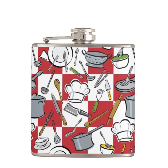 Kitchen Tools Check Hip Flask (Front)