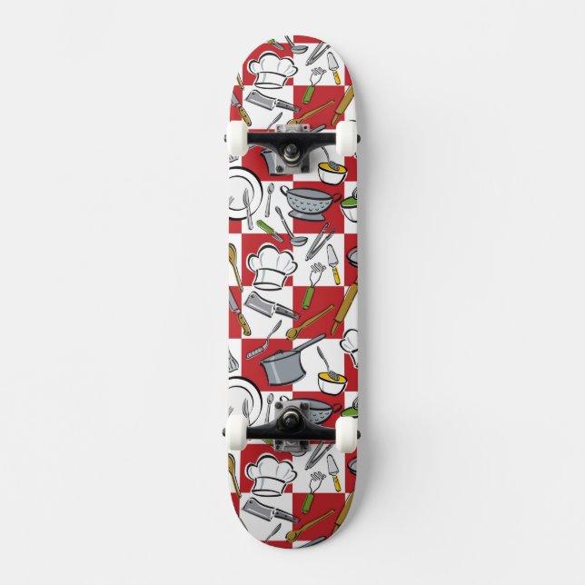 Kitchen Tools Check Skateboard (Front)