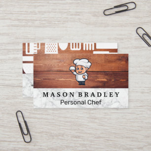 Kitchen Tools   Chef Logo Business Card