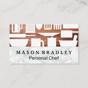 Kitchen Tools Marble Wooden Boards Business Card
