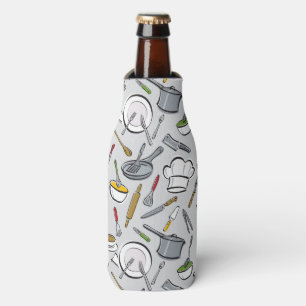 Kitchen Tools Pattern Bottle Cooler