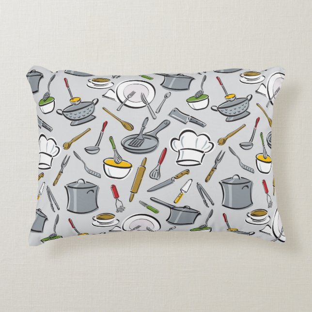 Kitchen Tools Pattern Decorative Cushion (Front)