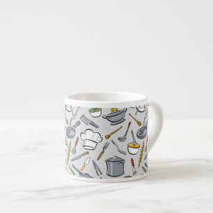 Kitchen Tools Pattern Espresso Cup