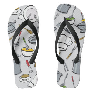 Kitchen Tools Pattern Jandals