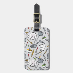 Kitchen Tools Pattern Luggage Tag