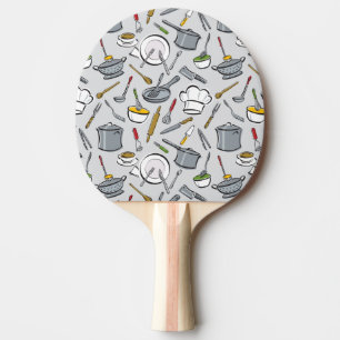 Kitchen Tools Pattern Ping Pong Paddle