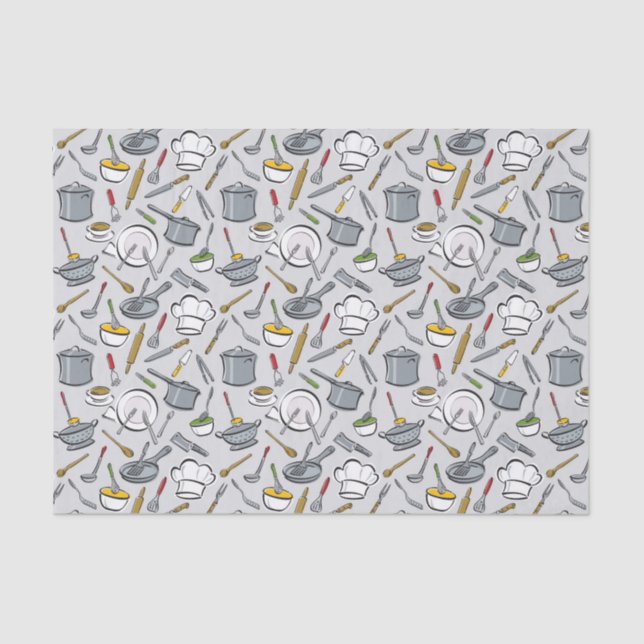 Kitchen Tools Pattern Tissue Paper (Front)