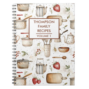 Kitchen tools  Personalised Recipe Notebook