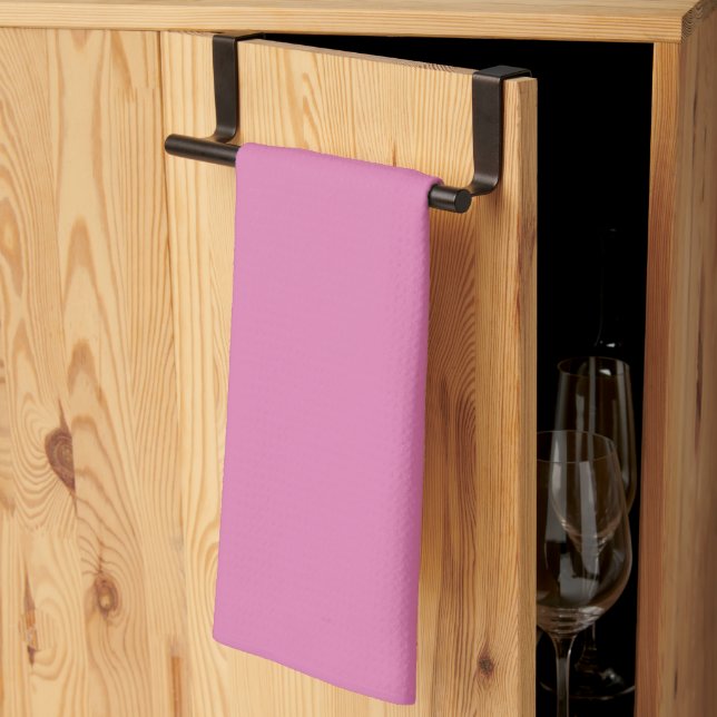 Kitchen Towel-Begonia Pink Tea Towel (Thirds Fold)