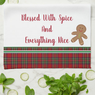 Kitchen Towel-Blessed With Spice and Everything Tea Towel