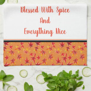 Kitchen Towel-Blessed With Spice and Everything Tea Towel