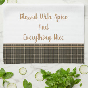 Kitchen Towel-Blessed With Spice and Everything Tea Towel