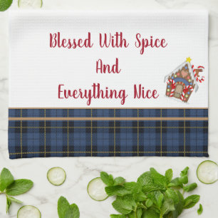 Kitchen Towel-Blessed With Spice and Everything Tea Towel