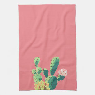 Kitchen Towel Bohemian Cactus Succulents Dessert C