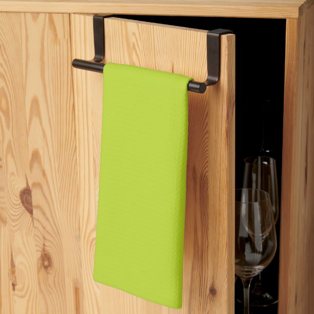 Kitchen Towel-Bright Key Lime Tea Towel (Thirds Fold)