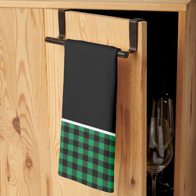 Kitchen Towel-Buffalo Plaid Tea Towel (Thirds Fold)
