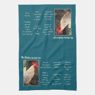 Kitchen Towel-Chicken Bucket List Tea Towel