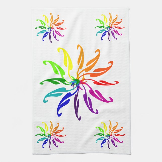 Kitchen Towel - Colour Wheels (Vertical)