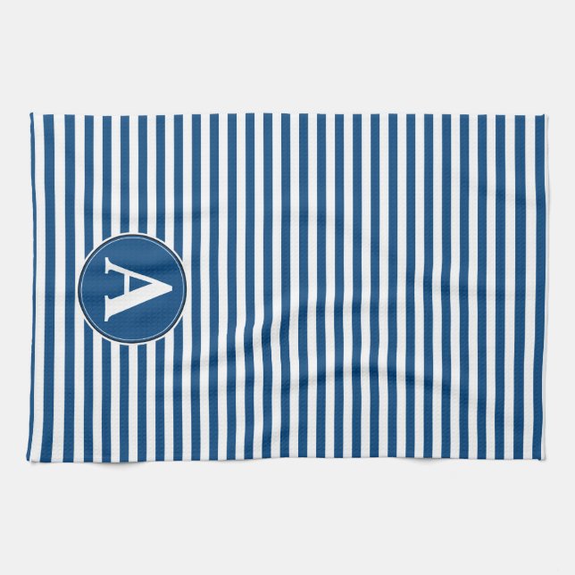 Kitchen Towel, Custom Monogram Tea Towel (Horizontal)