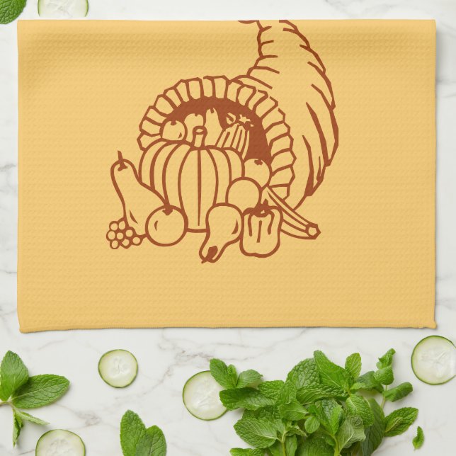 Kitchen Towel - Fall Harvest (Folded)