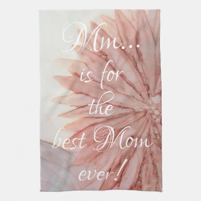 Kitchen Towel "Flowers/Pinkish" (Vertical)