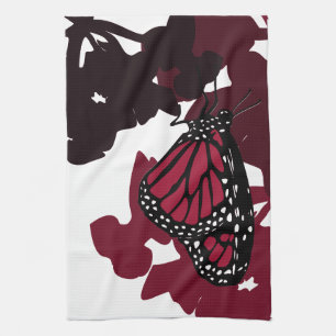 Kitchen Towel - Jester Red Monarch Butterfly
