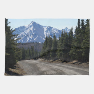 kitchen towel landscape in Alaska