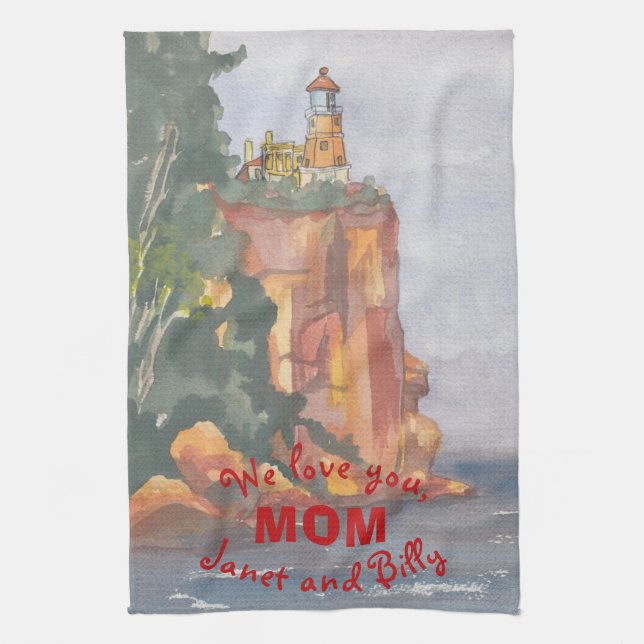 Kitchen Towel "Ocean View" (Vertical)