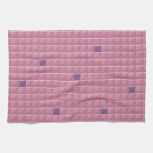 Kitchen Towel - Pink Square Mosaic