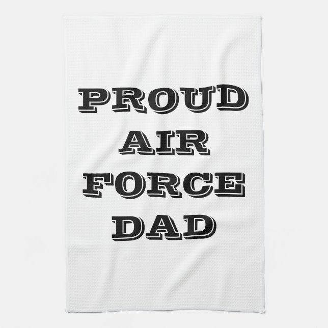 Kitchen Towel Proud Air Force Dad (Vertical)