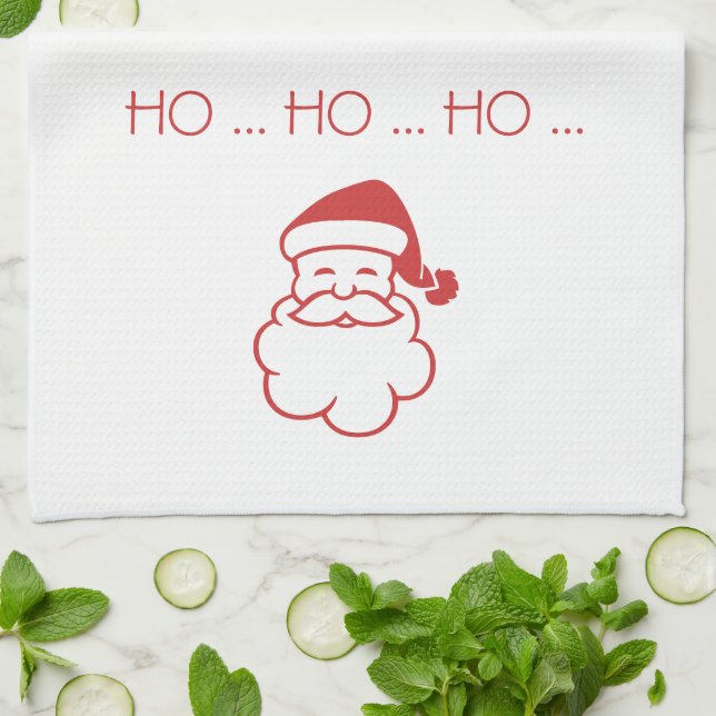 Kitchen Towel - Santa (Folded)