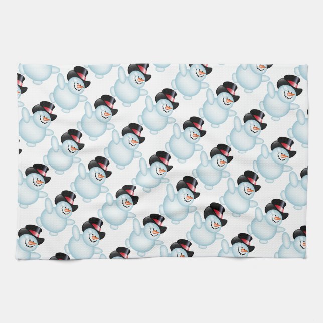 Kitchen Towel/Snowman Tea Towel (Horizontal)