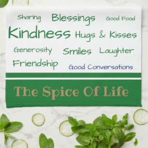 Kitchen Towel-The Spice of Life Tea Towel