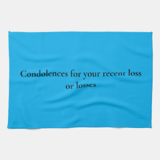 kitchen towel to give to someone in mourning
