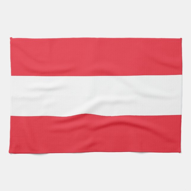 Kitchen towel with Flag of Austria (Horizontal)