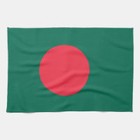 Kitchen towel with Flag of Bangladesh
