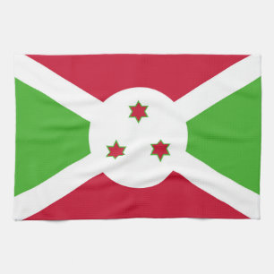 Kitchen towel with Flag of Burundi