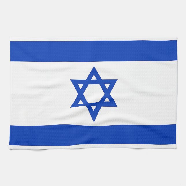 Kitchen towel with Flag of Israel (Horizontal)